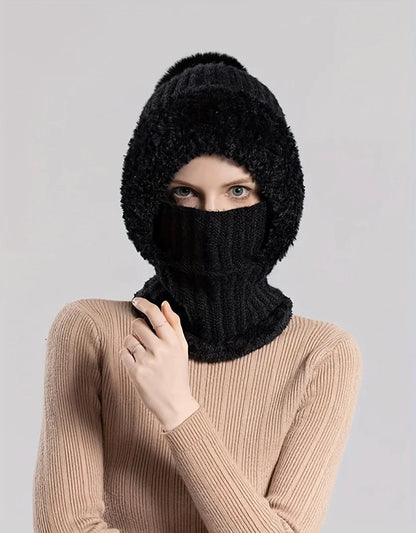3-in-1 Beanie Scarf Mask Set