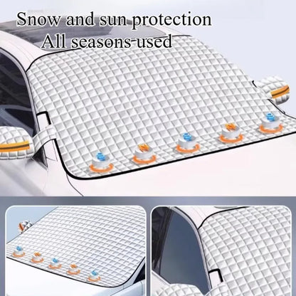 Car Windshield Snow Cover Automobile Anti Freeze Windshield Covers Magnetic Front Window Sun Shade Thickened Protector