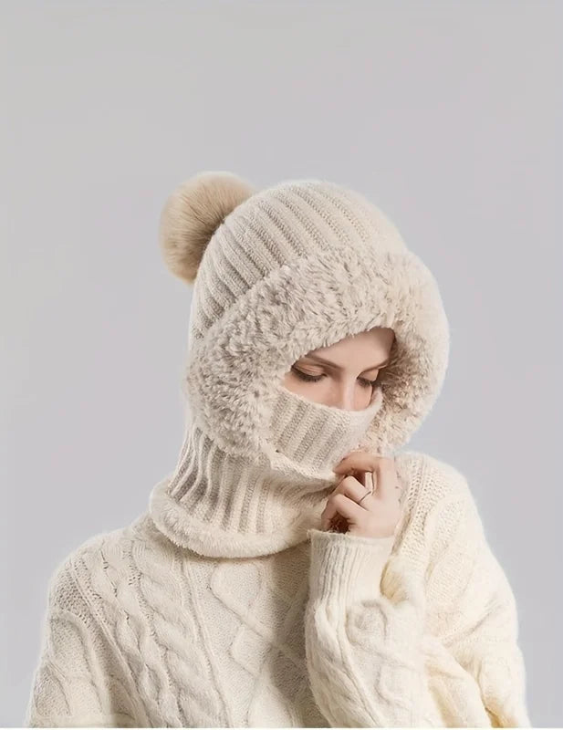 3-in-1 Beanie Scarf Mask Set