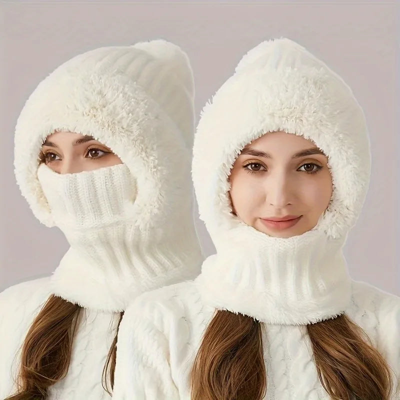 3-in-1 Beanie Scarf Mask Set