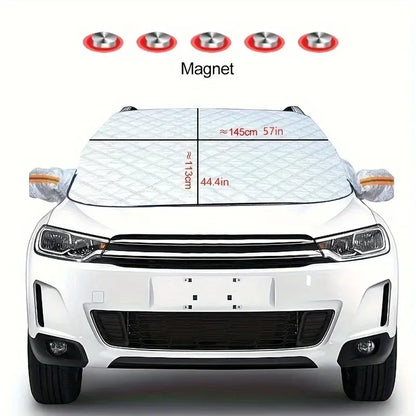 Car Windshield Snow Cover Automobile Anti Freeze Windshield Covers Magnetic Front Window Sun Shade Thickened Protector