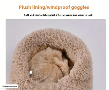 3-in-1 Beanie Scarf Mask Set