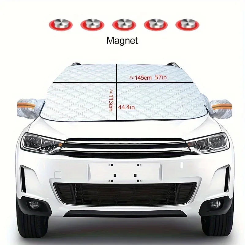 Car Windshield Snow Cover Automobile Anti Freeze Windshield Covers Magnetic Front Window Sun Shade Thickened Protector