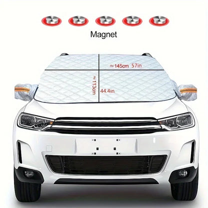 Car Windshield Snow Cover Automobile Anti Freeze Windshield Covers Magnetic Front Window Sun Shade Thickened Protector