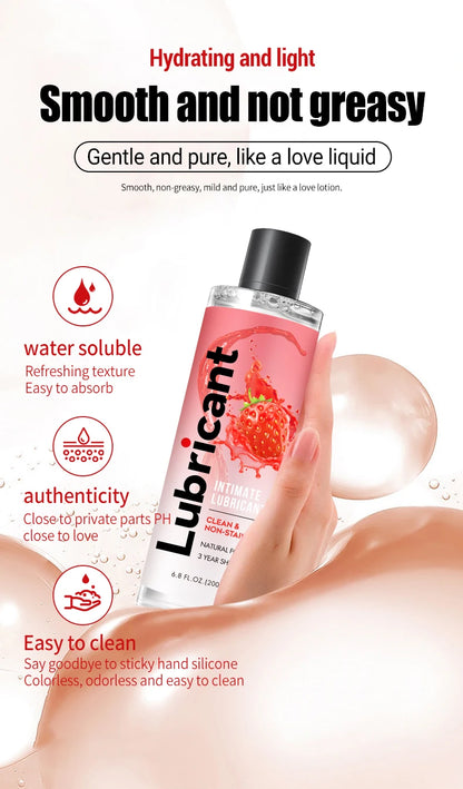 strawberry mojito coconut banana water-soluble Lubricant long-lasting moisturizing Adult Couples Dildo Vibrator Sex Oil 200ml