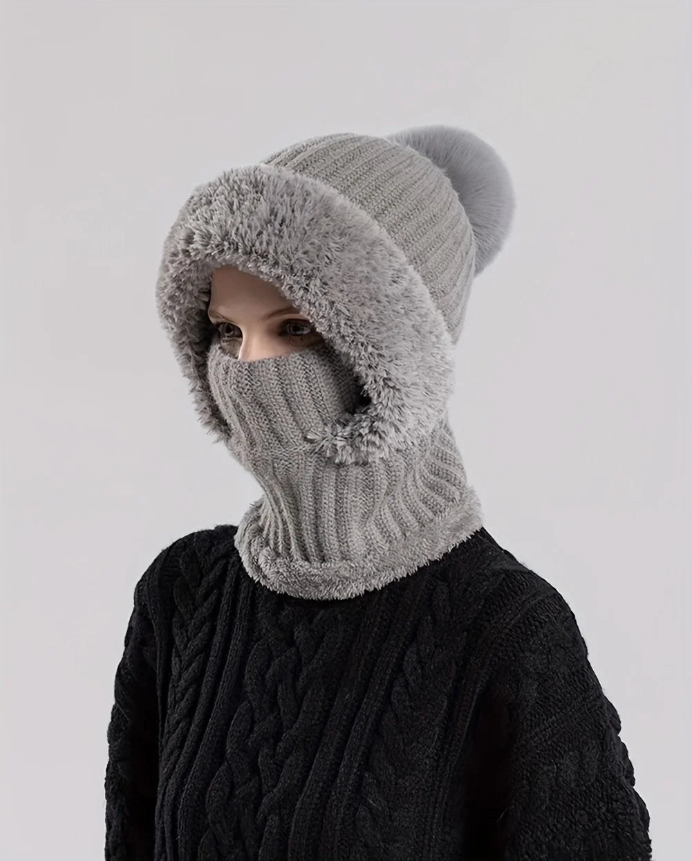 3-in-1 Beanie Scarf Mask Set