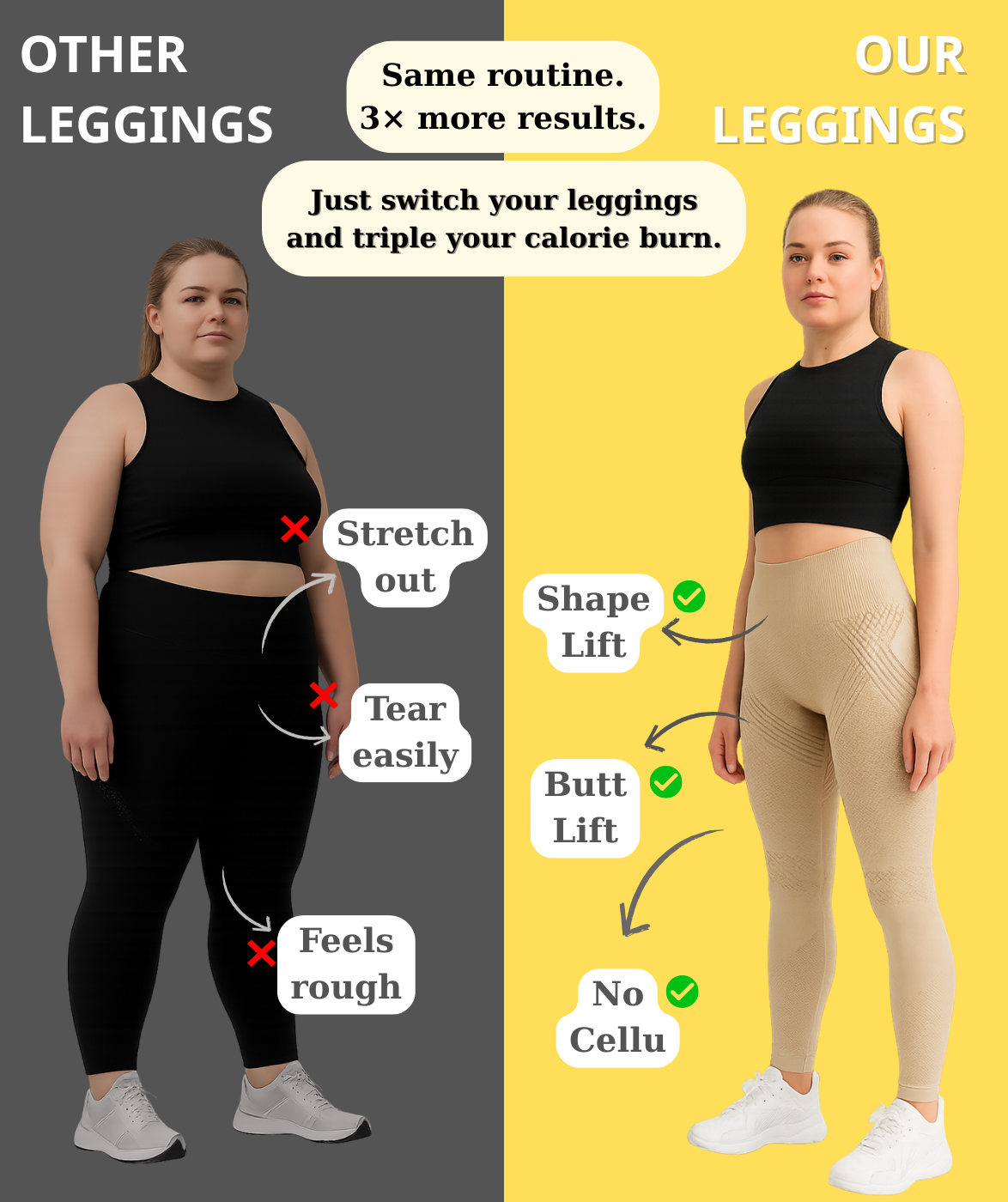 CurveEase 3D Leggings – Redefine Your Look